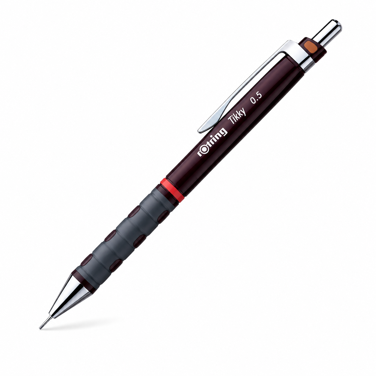 Автоматичен молив Rotring Tikky 0.5 mm – тъмночервено тяло