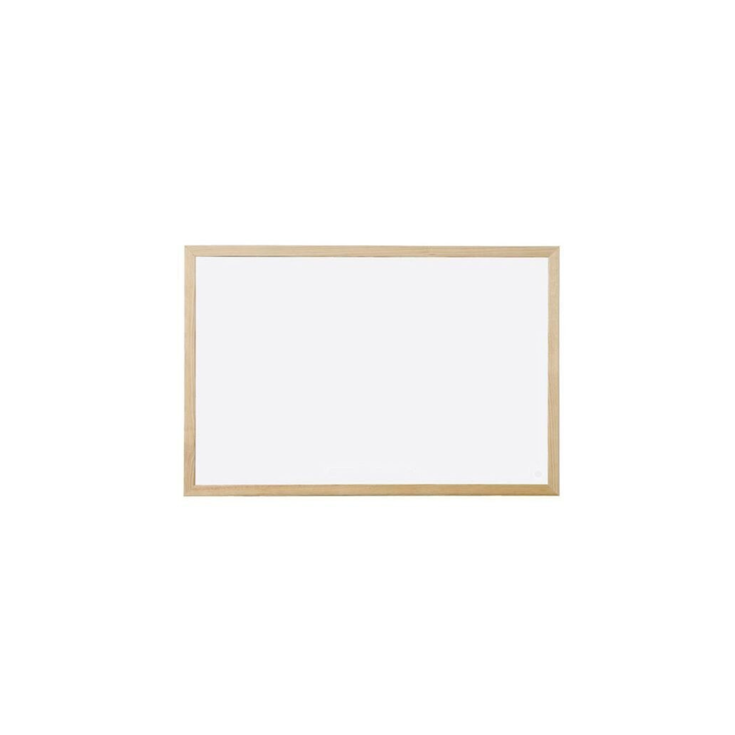 Бяла дъска с дървена рамка – 60 x 40 см
