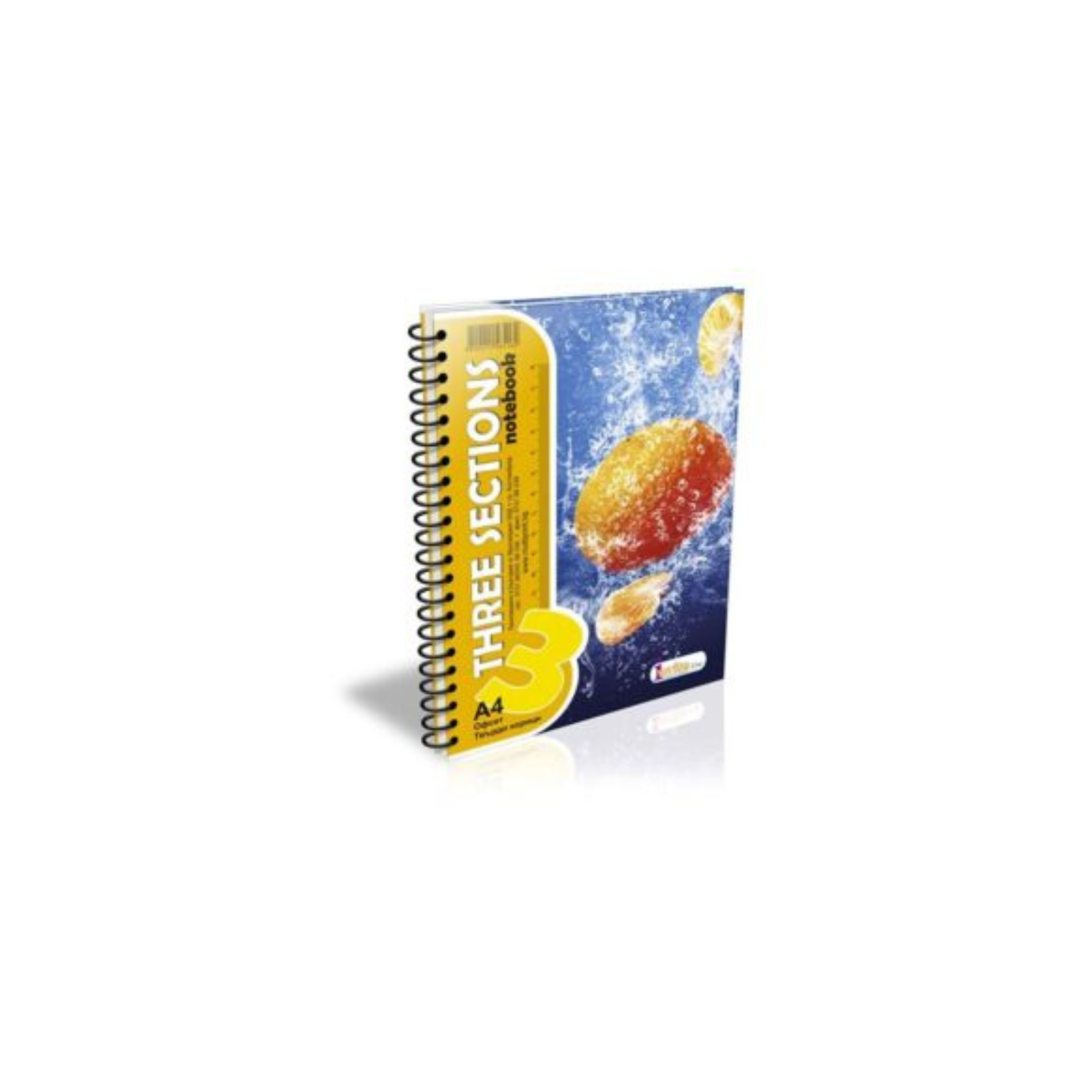 Тетрадка спирала A4 – твърда корица, 80 листа, широки редове