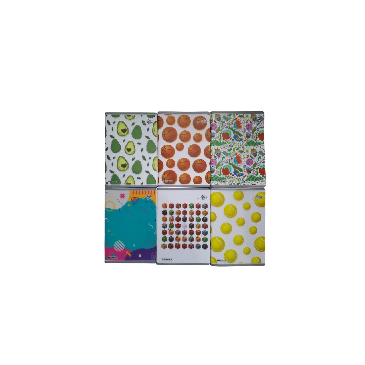 Тетрадка METEKSAN A5 – PP корица, 100 листа, широки редове