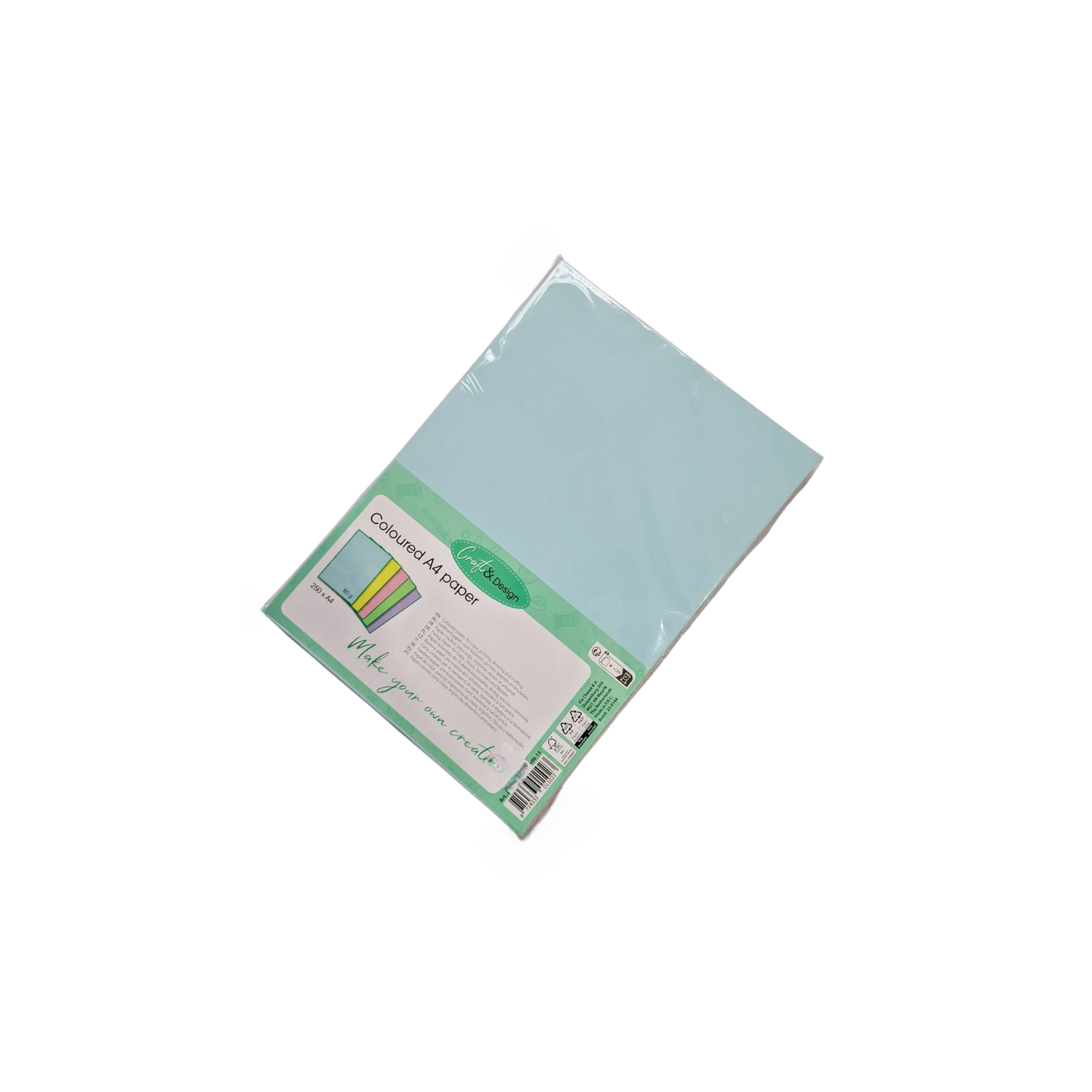 Цветна копирна хартия A4 Craft Design – 5 пастелни цвята