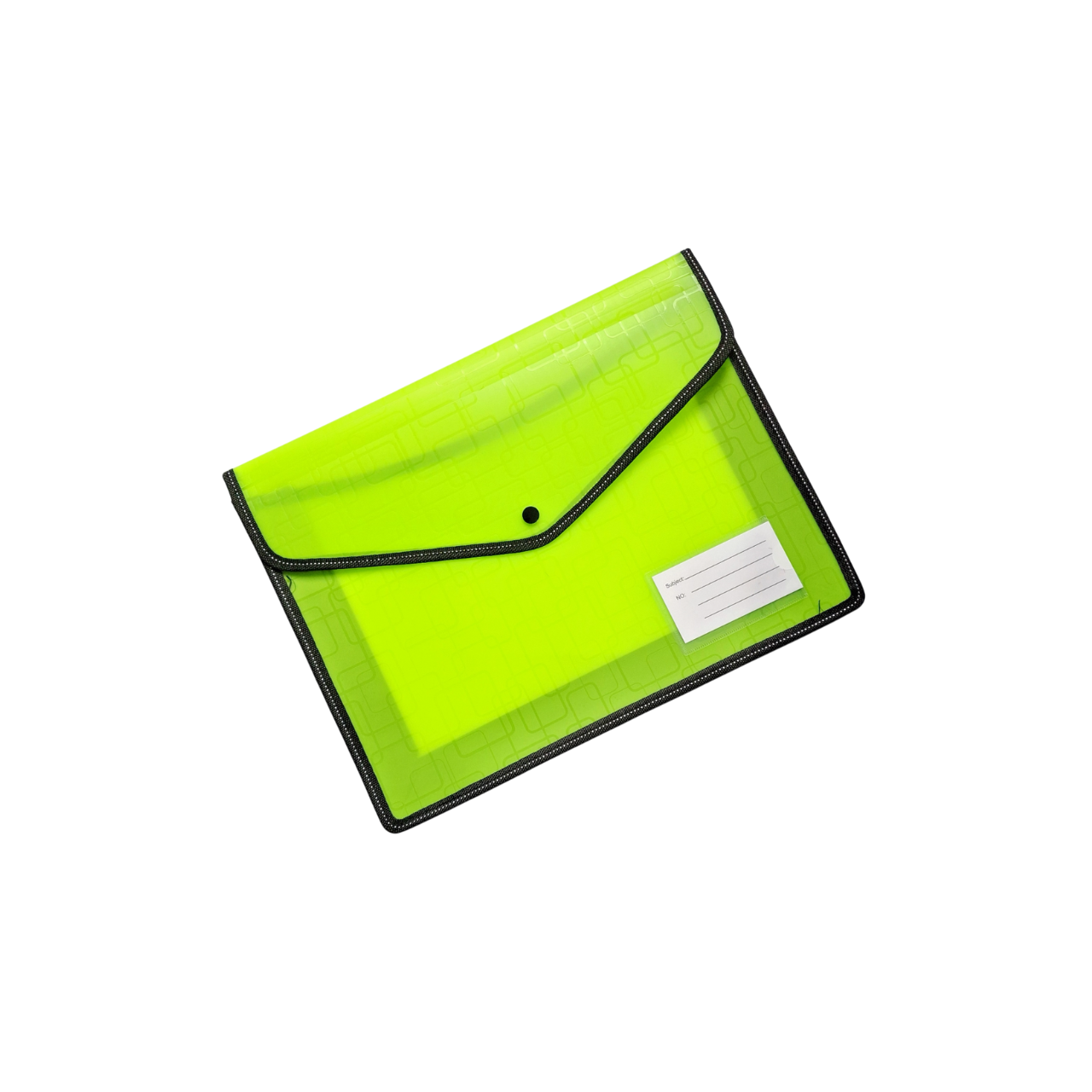 Папка PP с копче A4 – широко дъно, Зелена