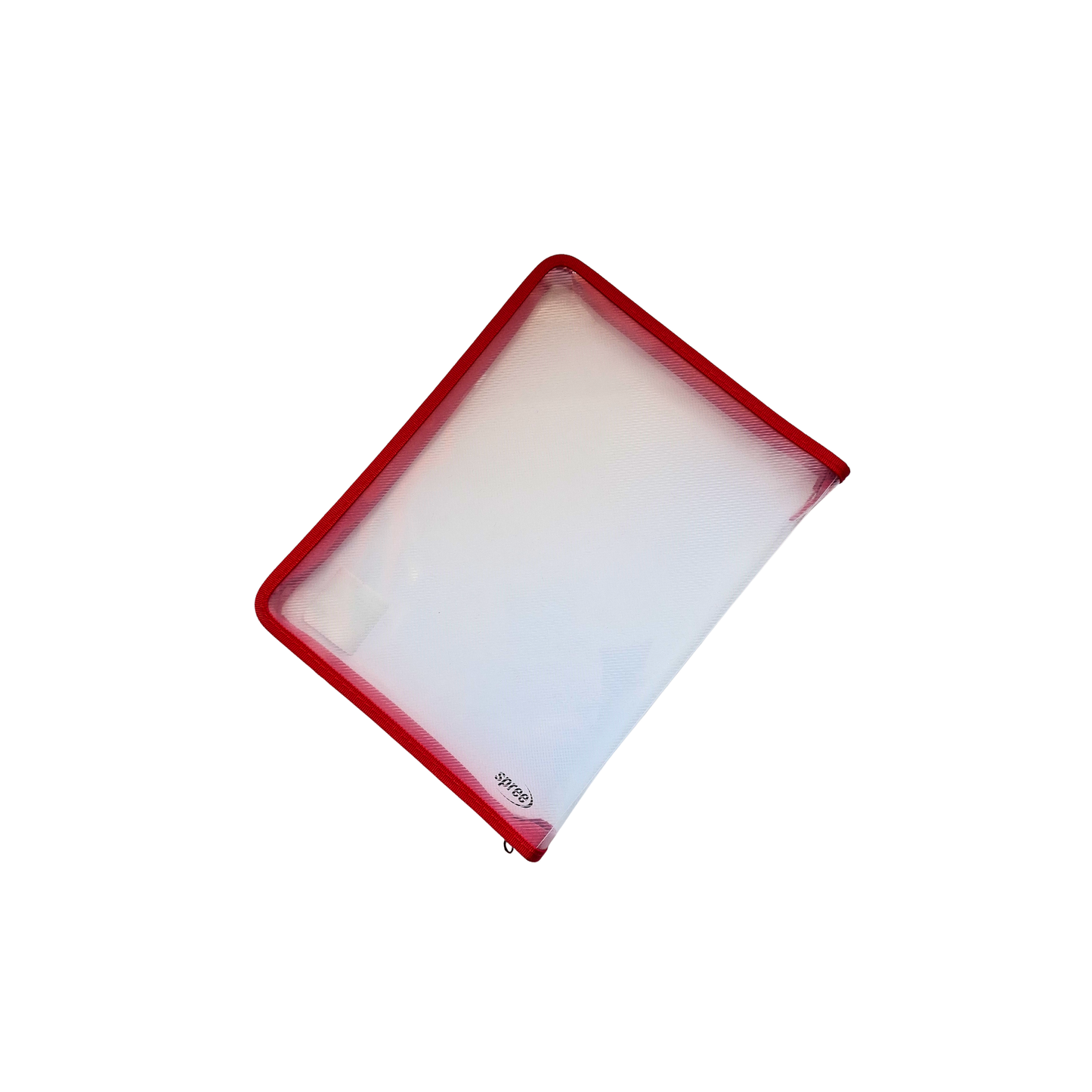 Папка с цип Spree A4 – Практична папка с червен кант за документи
