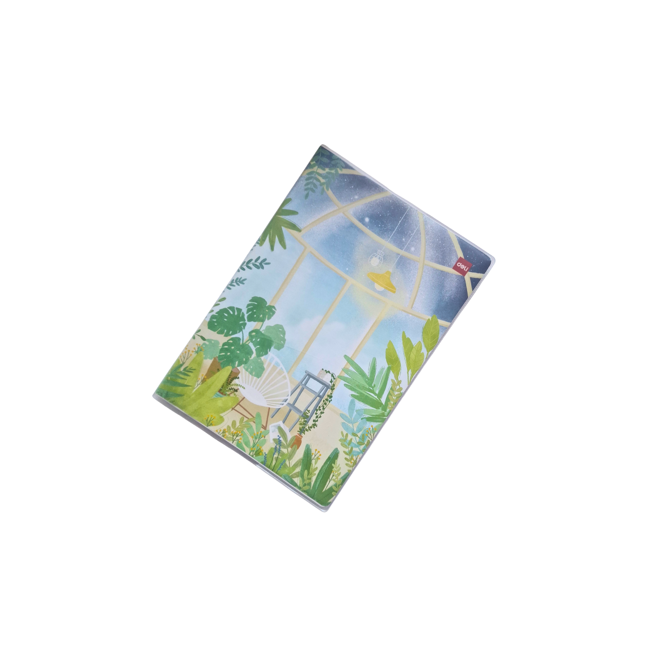 Тетрадка Deli Linfin B5 – 96 листа, широки редове, EVA подвързия