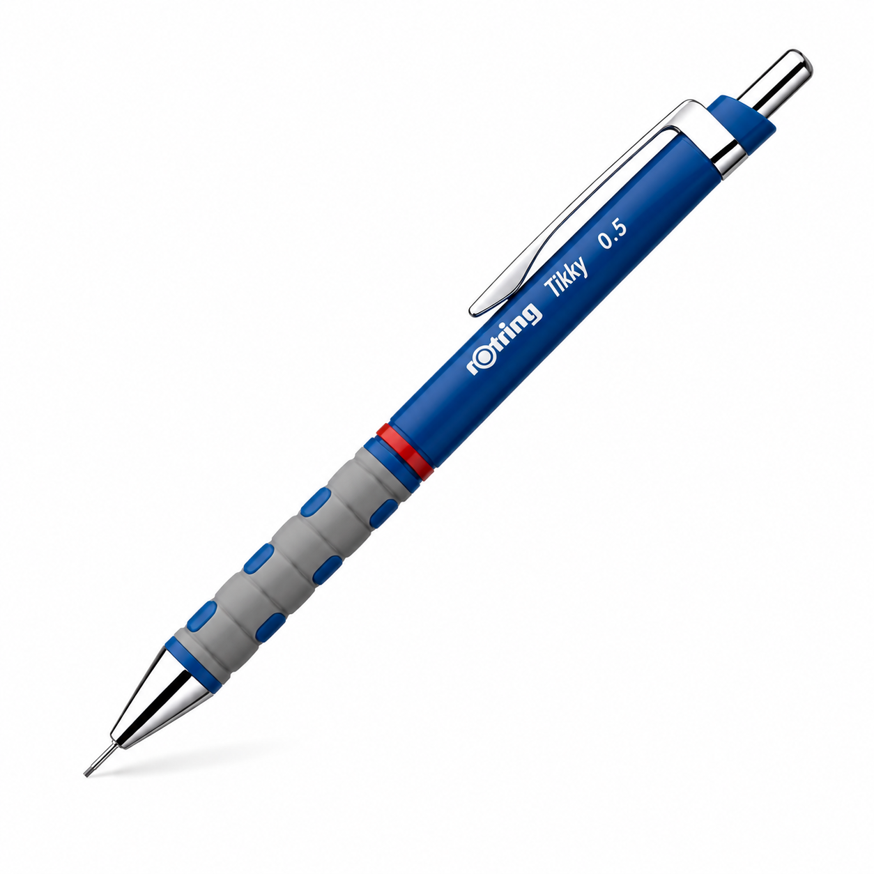 Creion mecanic Bigpoint Trio – mâner metalic, 0,7 mm, NEGRU