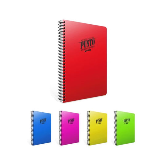 Тетрадка спирала A4 Gipta Punto – PP корица, 120 листа, широки редове