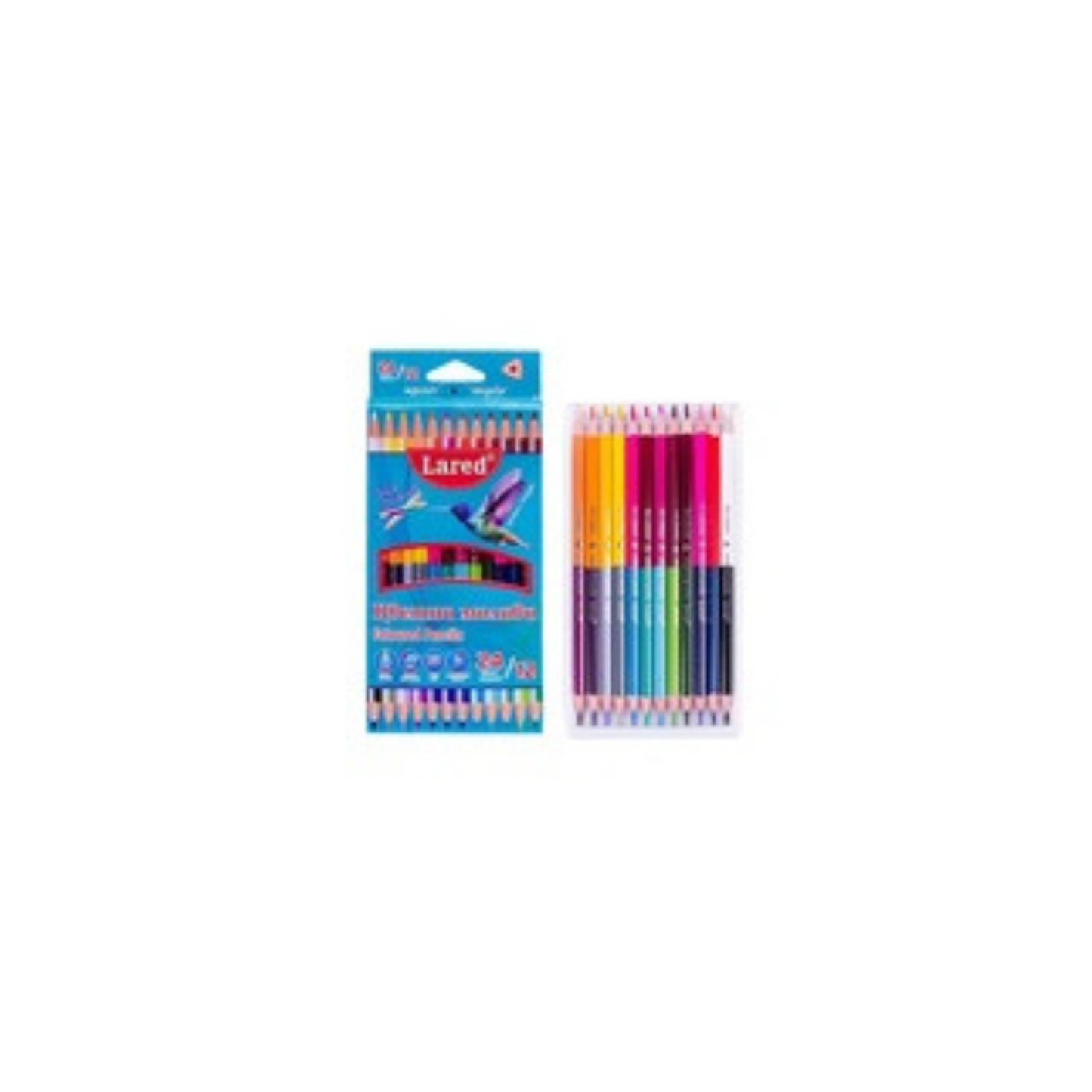 Комплект цветни моливи LARED – 12  / 24 цвята
