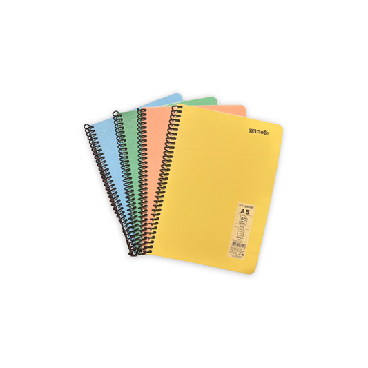 Тетрадка спирала MY NOTE A5 – PP корица, 60 листа, широки редове
