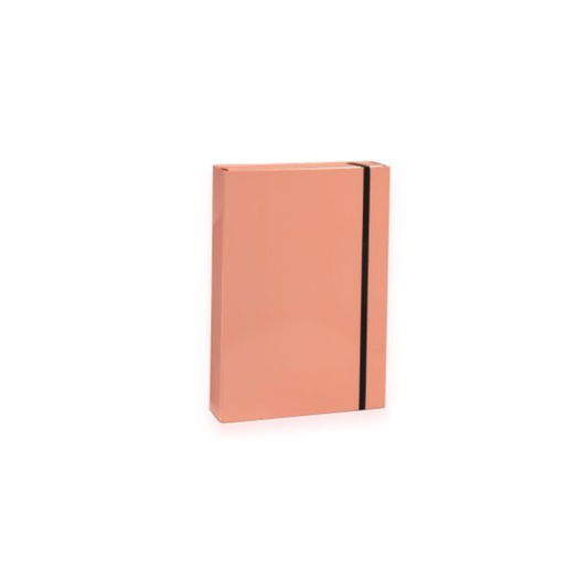 Папка кутия с ластик DINEL 24×33×5 см – праскова