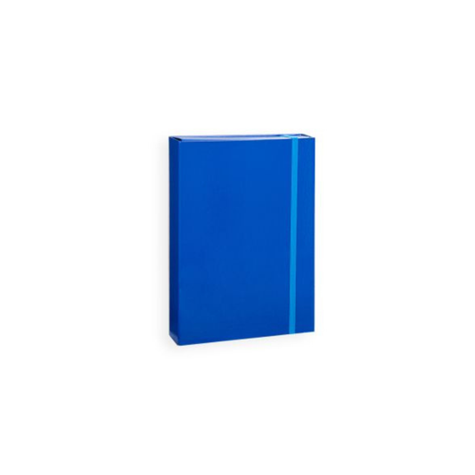 Папка кутия с ластик DINEL 24×33×5 см – синя