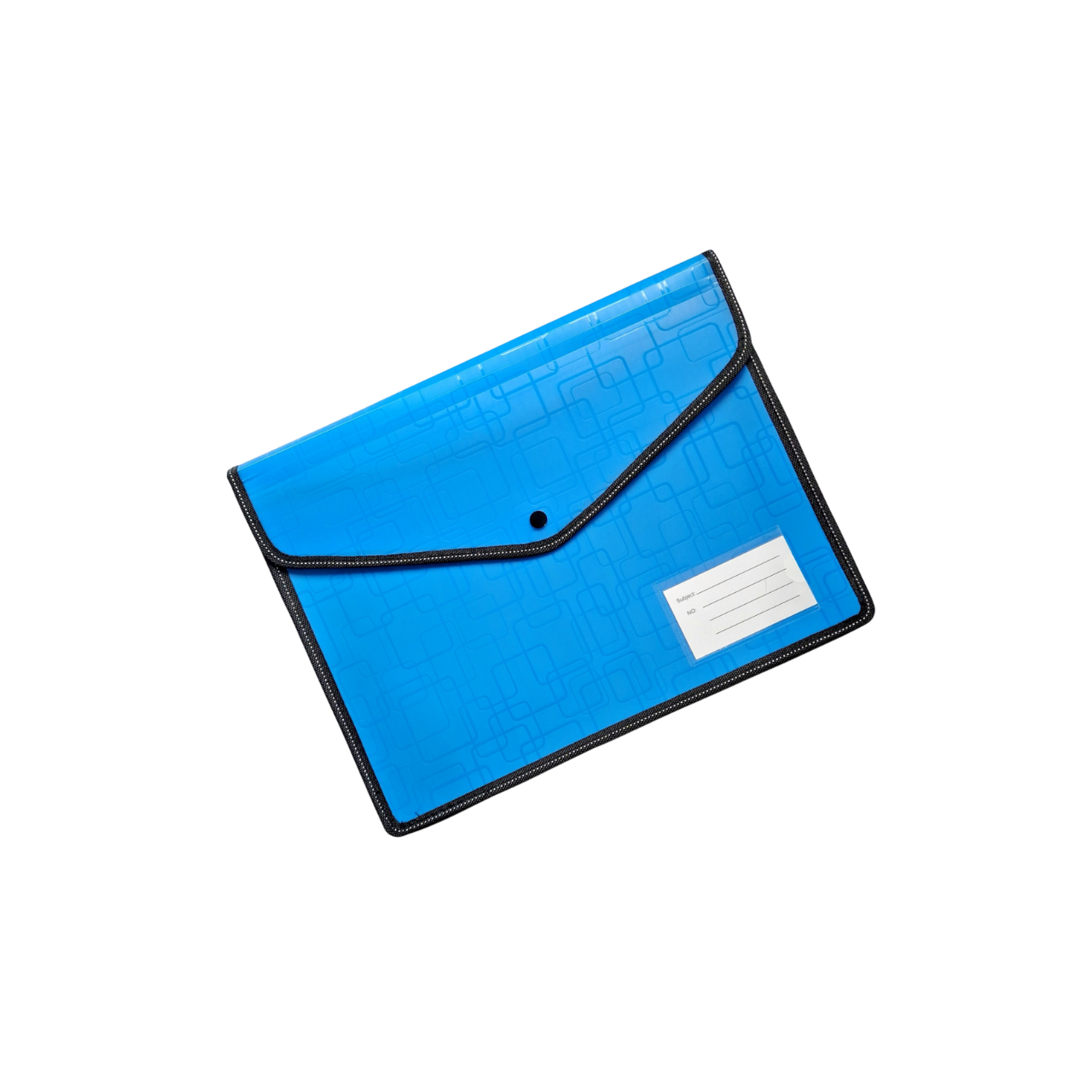 Папка PP с копче A4 – широко дъно, Синя