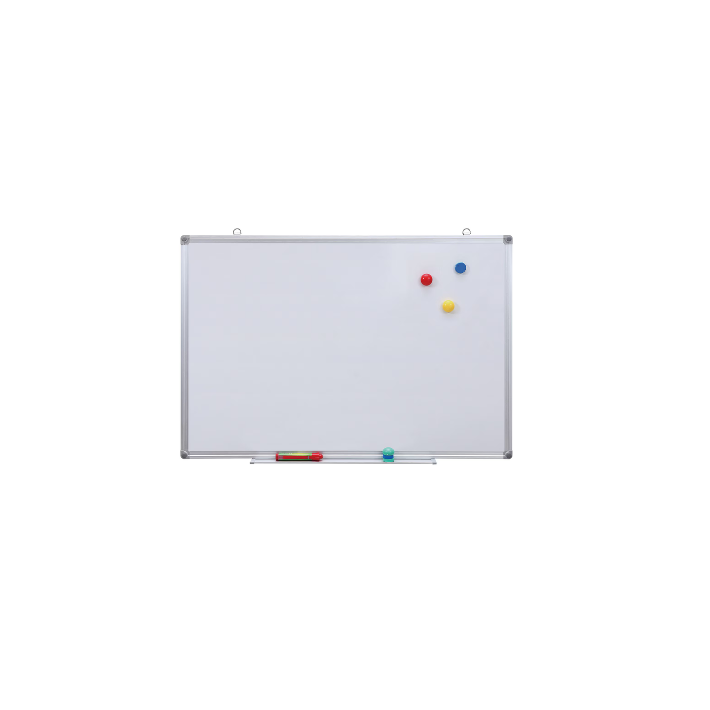 Бяла дъска с алуминиева рамка, магнитна, 60 × 90 см