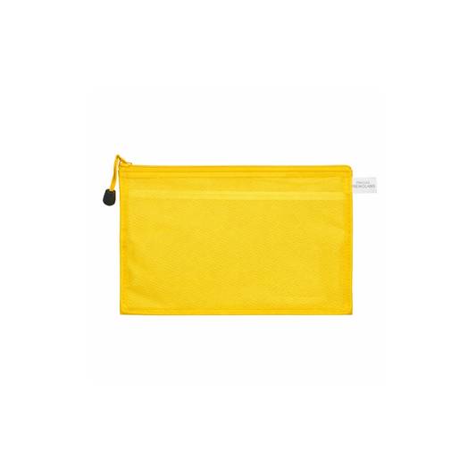 Папка A5 PVC с цип – жълта