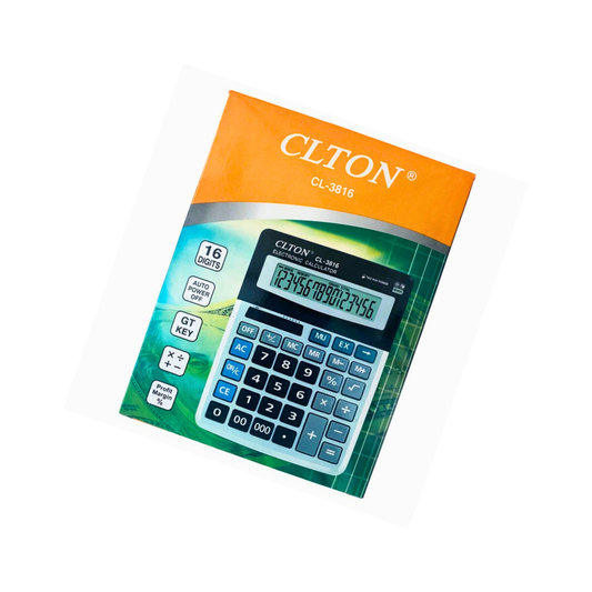 Електронен калкулатор Clton CL-3816 с 16-цифрен дисплей за офис и счетоводство