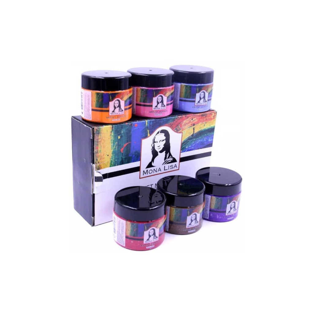 Акрилни бои Sudor Mona Lisa – 6 цвята х 125 ml