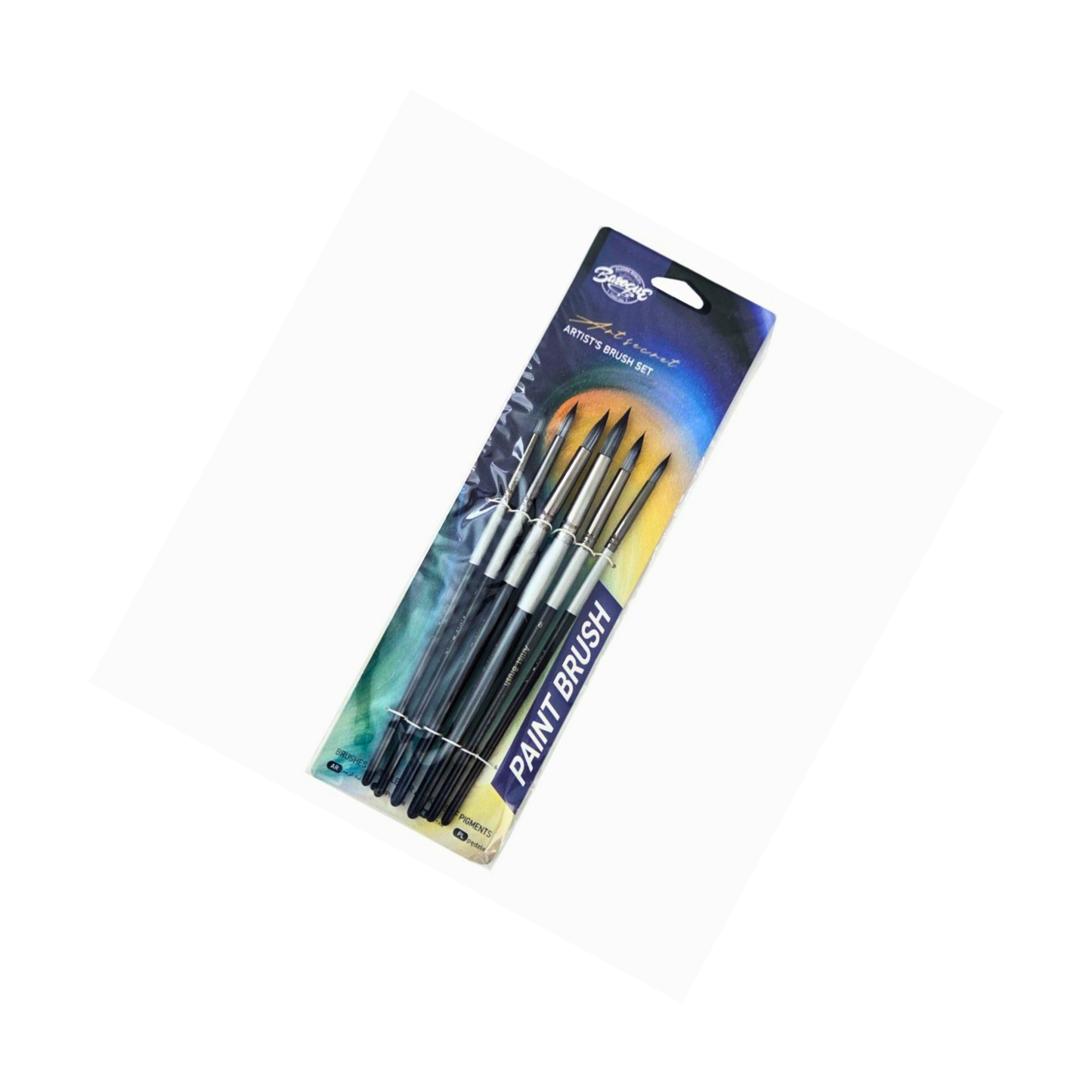 Pensule de pictură Art Secret – set de 6 rotunde