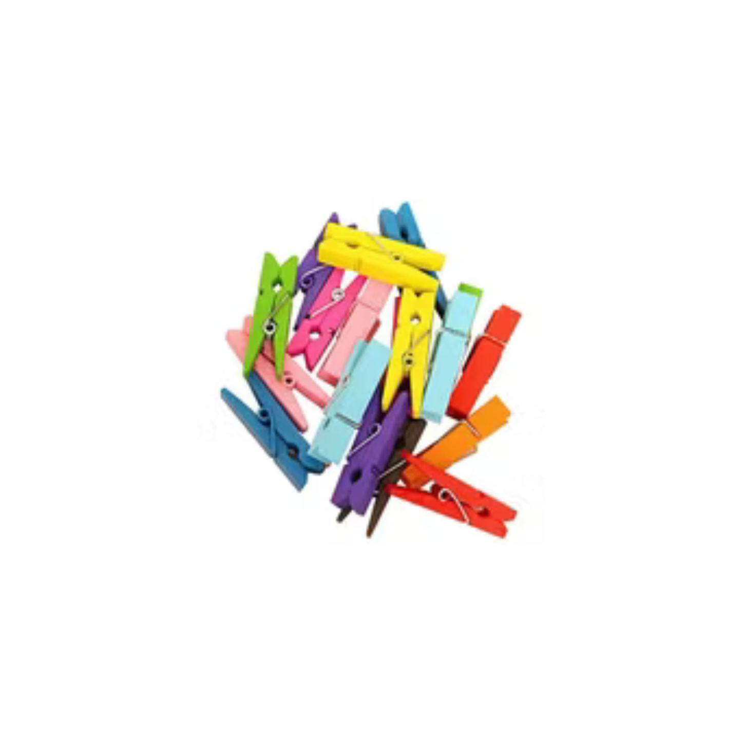 Cuie de lemn – colorate, 3,5 cm (20 bucăți)