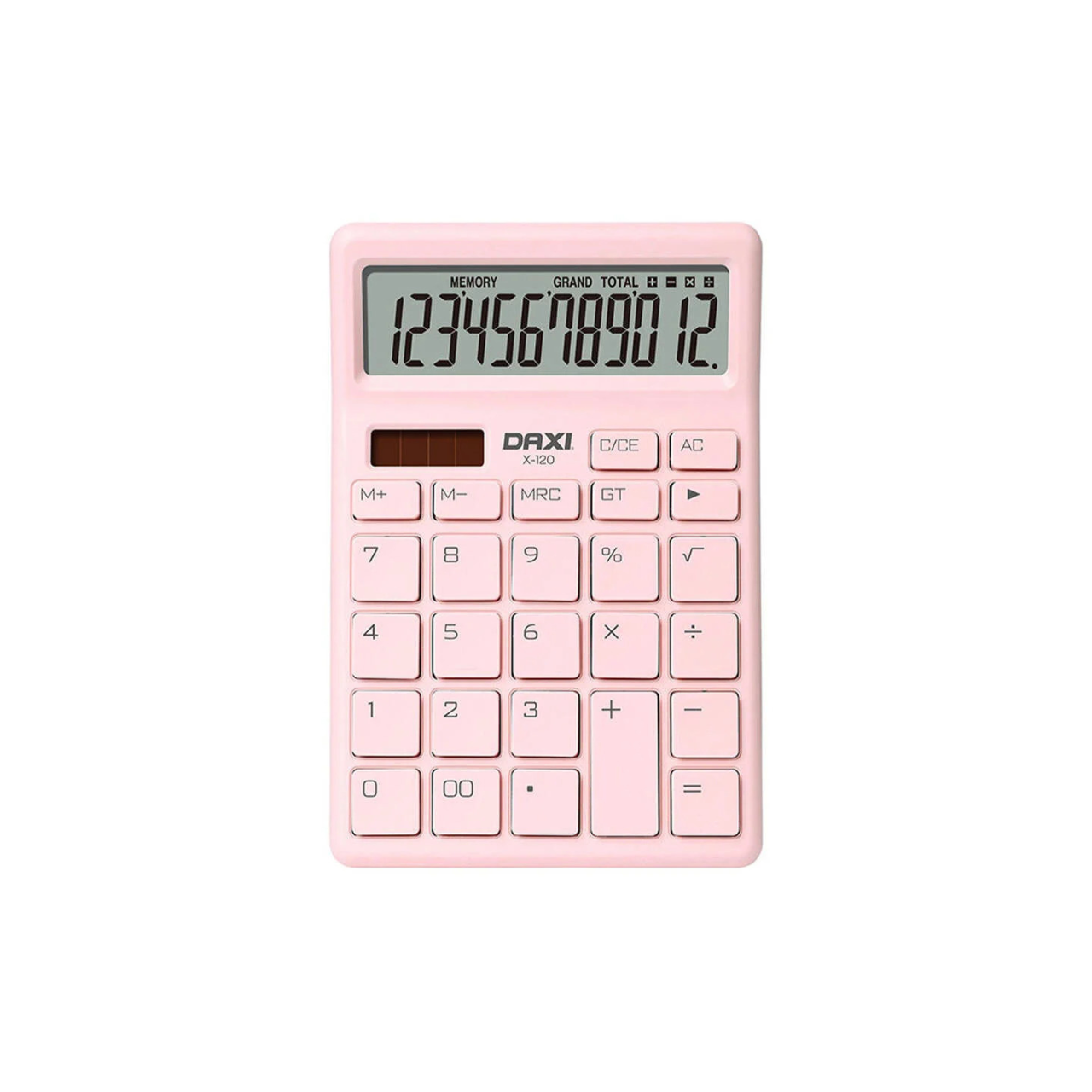 Калкулатор DAXI X-120 P – 12 цифри, широк дисплей , розов