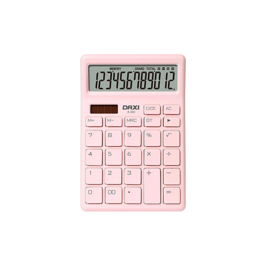 Калкулатор DAXI X-120 P – 12 цифри, широк дисплей , розов
