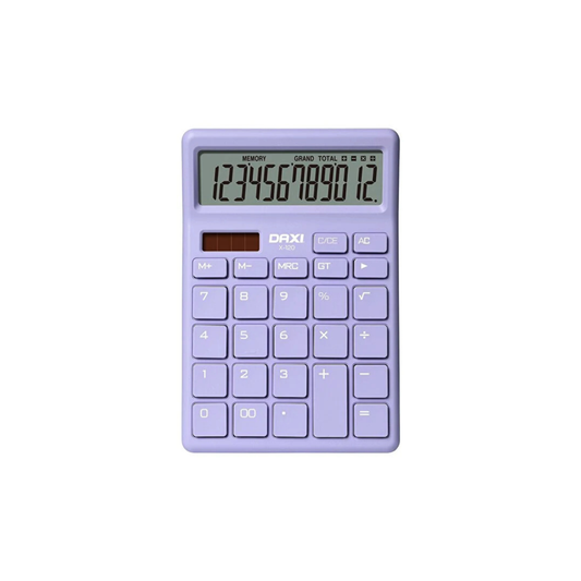 Калкулатор DAXI X-120 P – 12 цифри, широк дисплей , розов